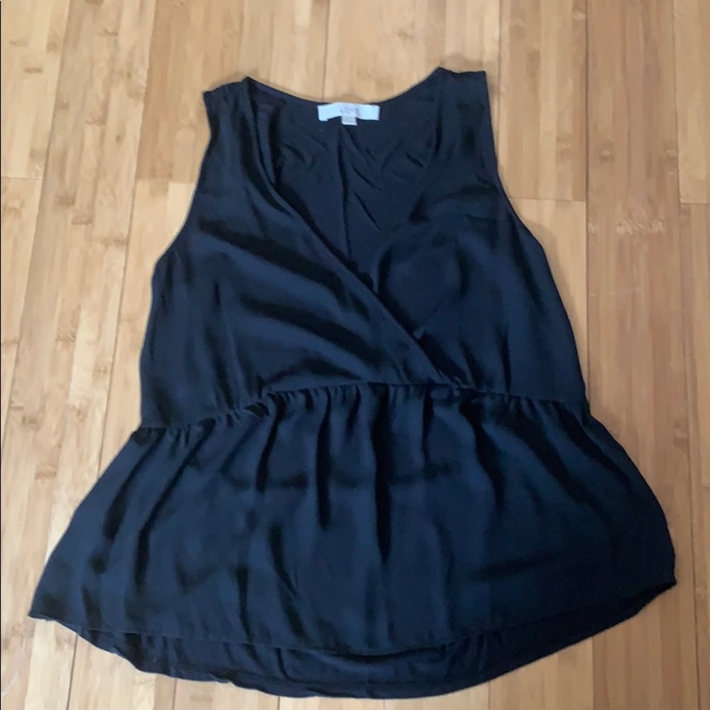 Loft Peplum Sleeveless Style Top